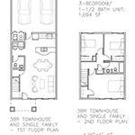 3 Bedroom / 1.5 Bath Floorplan